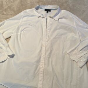 Lane Bryant long button up dress shirt size 26